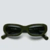 Sun BuddiesAcetate Miuccia Sunglasses - Solid Green