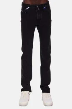 Jacob CohenBard Denim - Black Houndstooth Patch