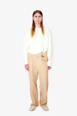 Our LegacyBorrowed Chino - Washed Oat Cotton Linen Cord