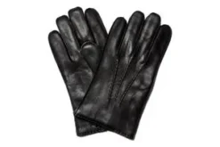 MilworksCashmere Lined Leather Glove - Black