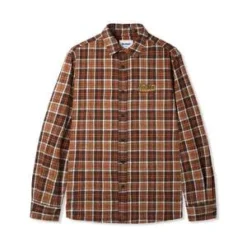 Butter GoodsCaterpillar Flannel Shirt - Brown/Orange