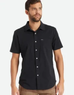 BrixtonCharter Oxford Shirt - Black