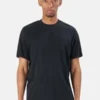James PerseElevated Lotus Jersey Crew Tee - Black