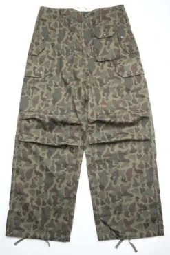 Engineered GarmentsX Totem FU Over Pants - Olive Camo 6.5oz Flat Twill