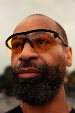 District VisionJunya Racer Sports Sunglasses - Black/Yellow