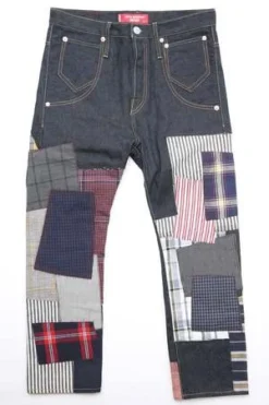 JUNYA WATANABEJunya Watanabe Levi's Edition Patchwork Jeans - Indigo/Gray