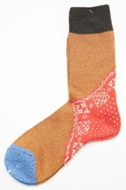 Kapital96 Yarns Wool Heel Bandana Socks - Red