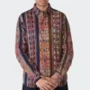 KardoRyan Long Sleeve Corduroy Shirt - Tapestry Block Print