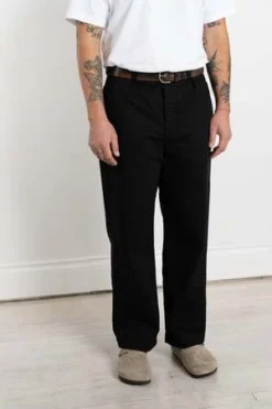 OrslowWide Fit French Army Trouser - Black