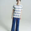 MarniT-Shirt - Blue/White Stripe