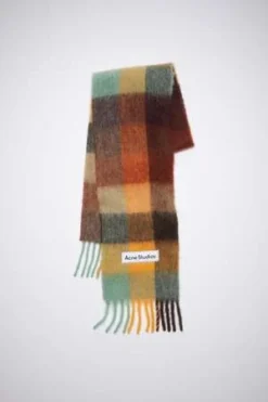 Acne StudiosMohair Checked Scarf