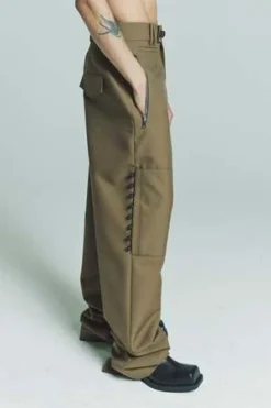 NamachekoWool & Poly Hedar Trouser - Khaki