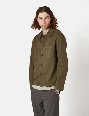 Norse ProjectsTyge Broken Twill Overshirt - Beech Green