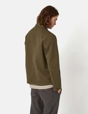 Norse ProjectsTyge Broken Twill Overshirt - Beech Green - Image 4