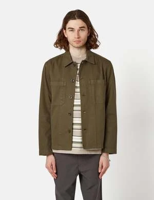 Norse ProjectsTyge Broken Twill Overshirt - Beech Green - Image 5