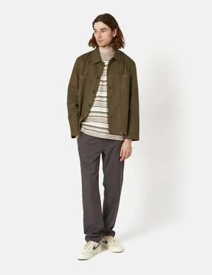 Norse ProjectsTyge Broken Twill Overshirt - Beech Green - Image 8