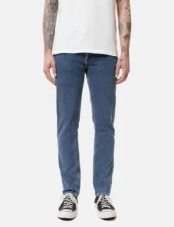 Nudie JeansSlim Lean Dean Jeans - Plain Stone Blue