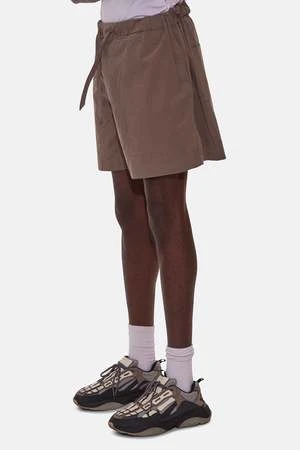 Blue&CreamPoplin Short - Brown - Image 3