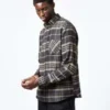 Portuguese FlannelArquive 72 Shirt - Charcoal Grey/Pink