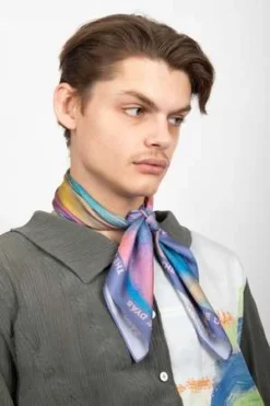 The DyásSeasons Of Tenderness-print Silk Scarf - Purple