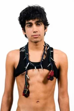 JORDANLUCASpike Rose Scarf - Black