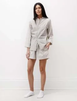 TEKLAPoplin Shorts - Hopper Stripes