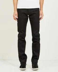 Naked & FamousWeird Guy Solid Black Selvedge Jean - Solid Black